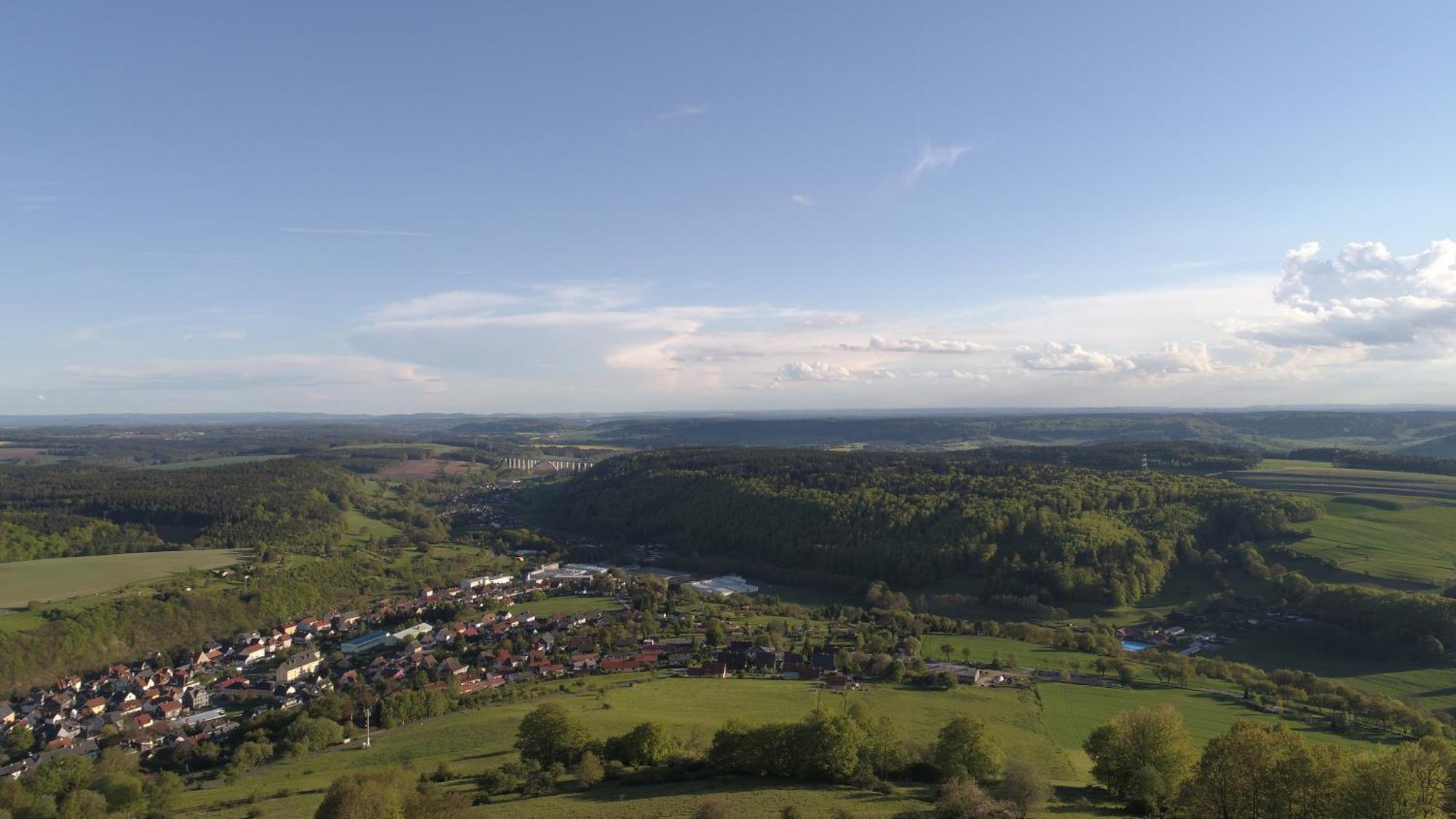 Die Triniushuette "Thueringens Schoenste Aussicht" Rauenstein Bagian luar foto