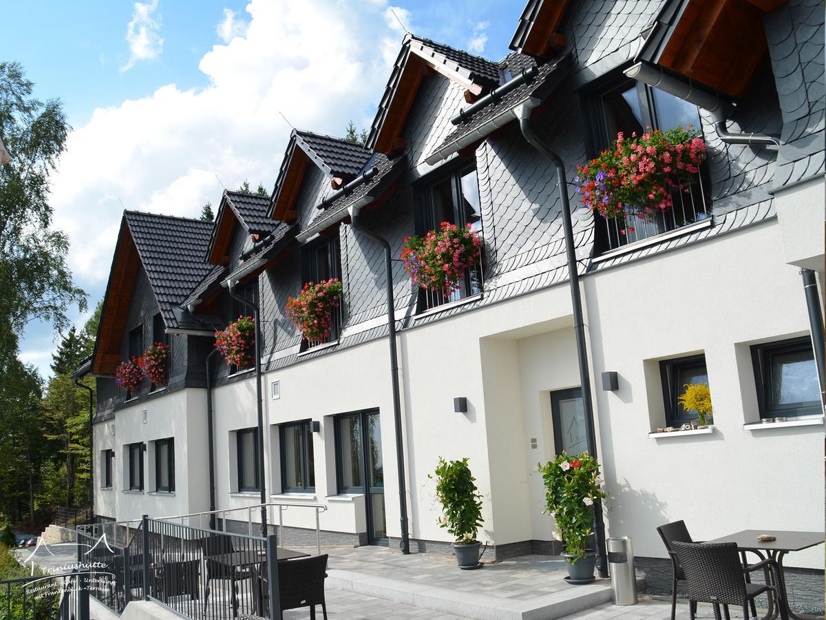 Die Triniushuette "Thueringens Schoenste Aussicht" Rauenstein Bagian luar foto
