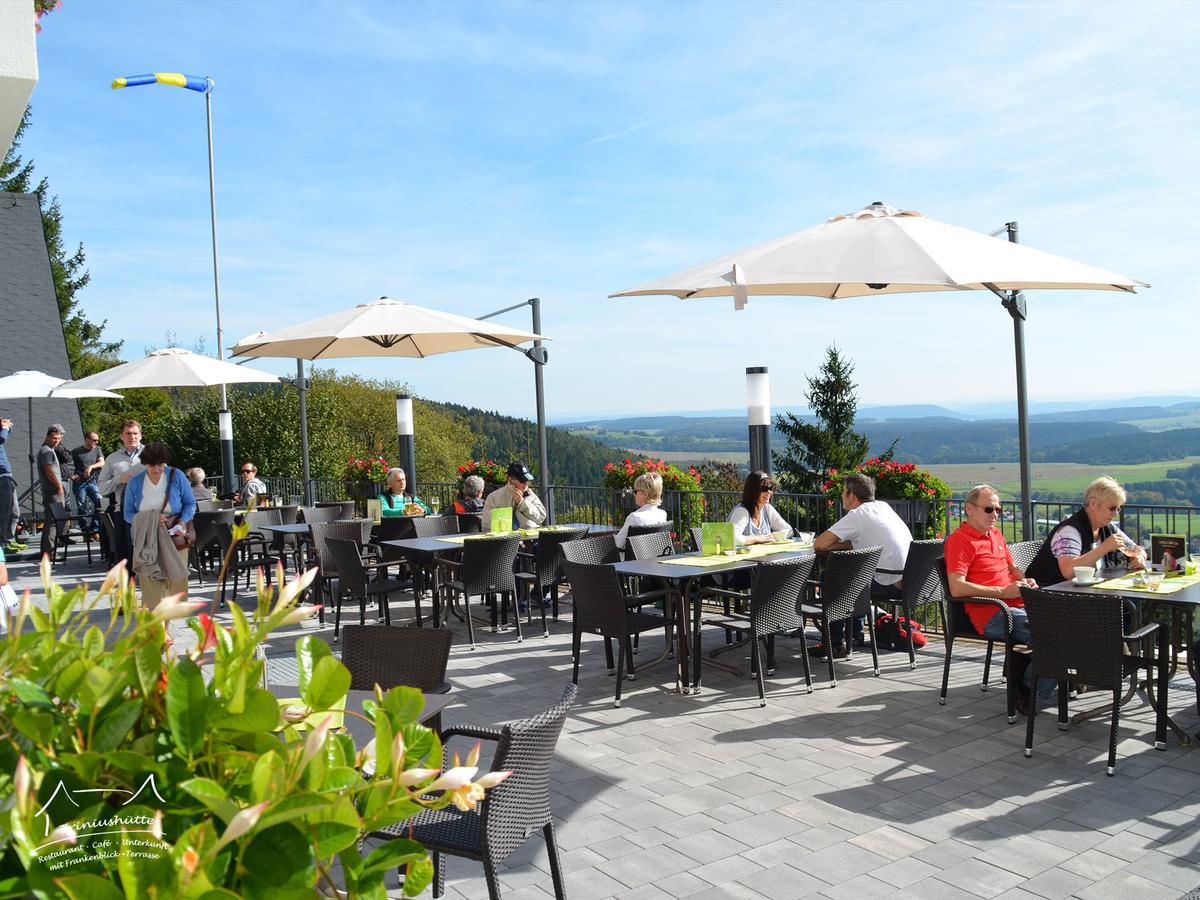 Die Triniushuette "Thueringens Schoenste Aussicht" Rauenstein Bagian luar foto