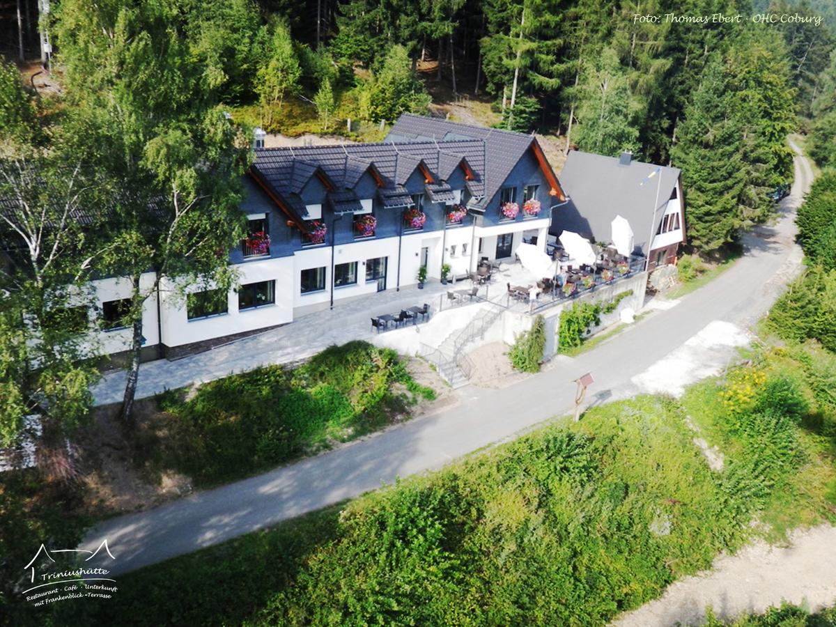 Die Triniushuette "Thueringens Schoenste Aussicht" Rauenstein Bagian luar foto